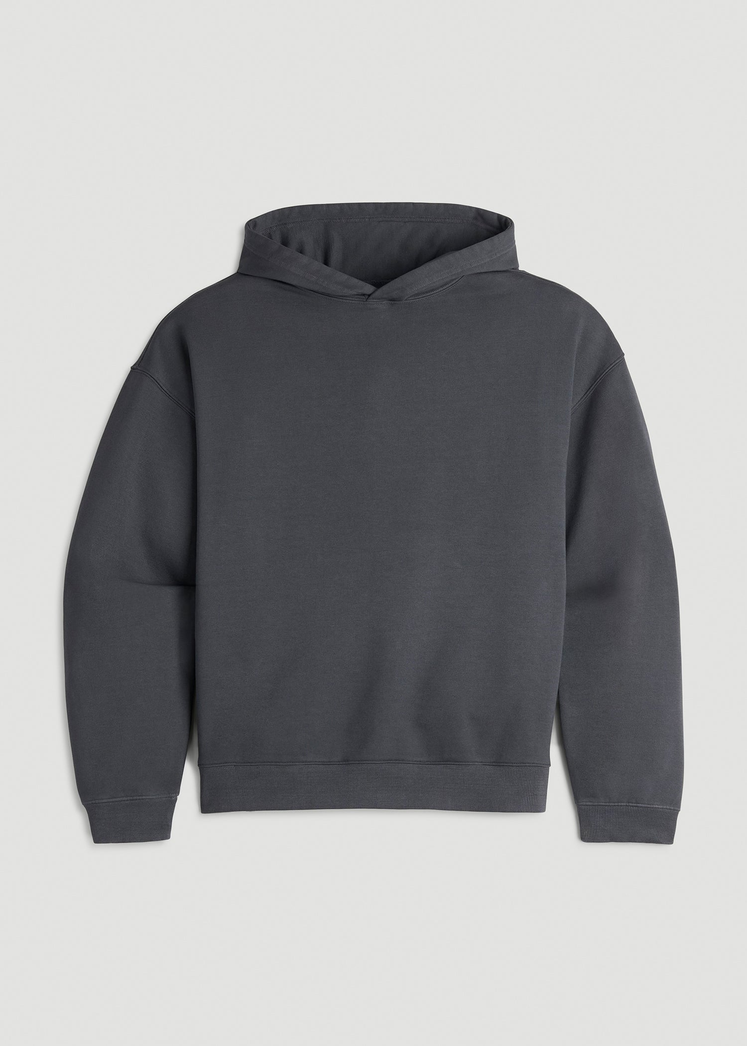 Garment Dyed Hoodie for Tall Women in Charcoal Rinse