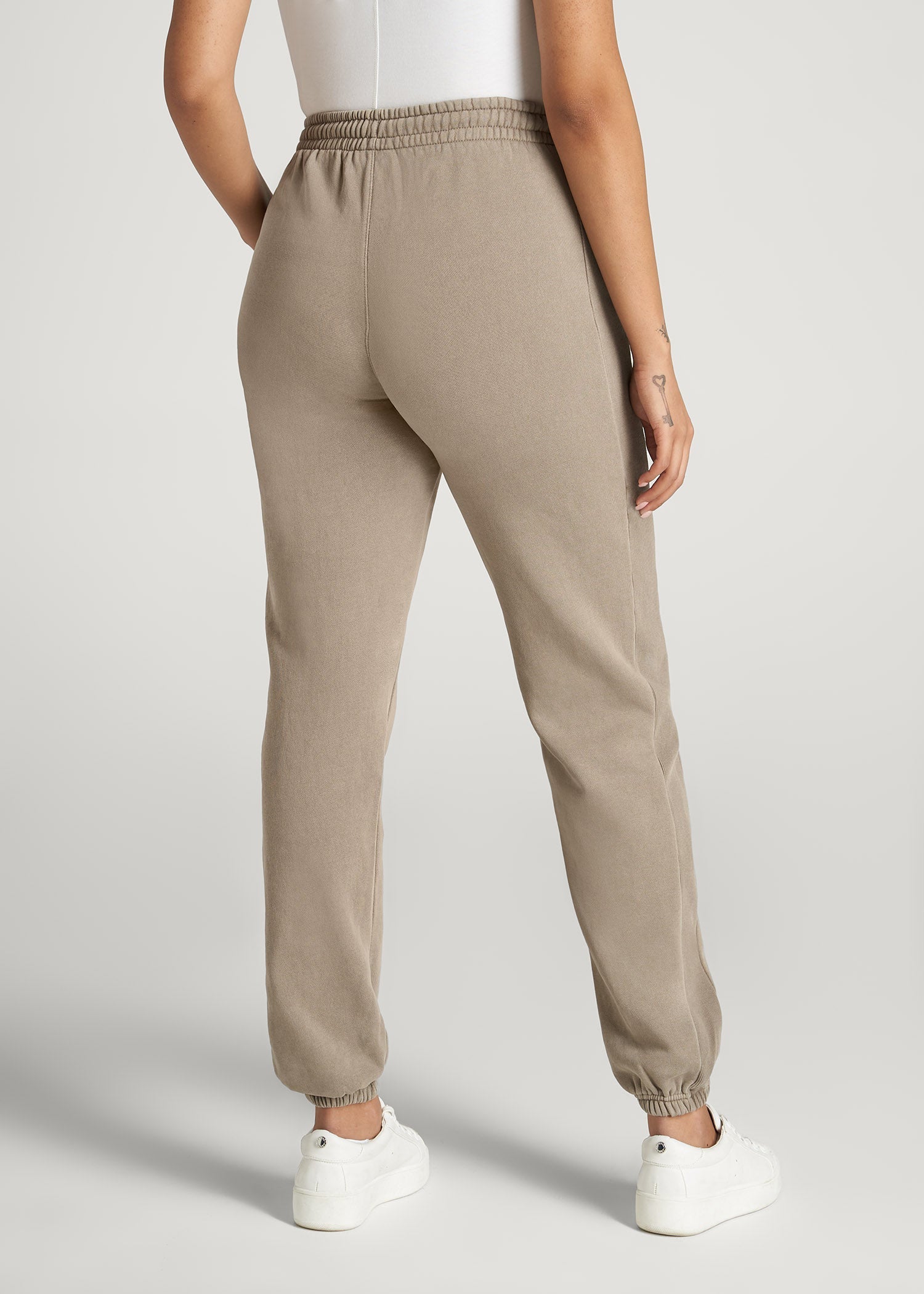 Wearever Fleece Regular Fit Sweatpants for Tall Women in Khaki