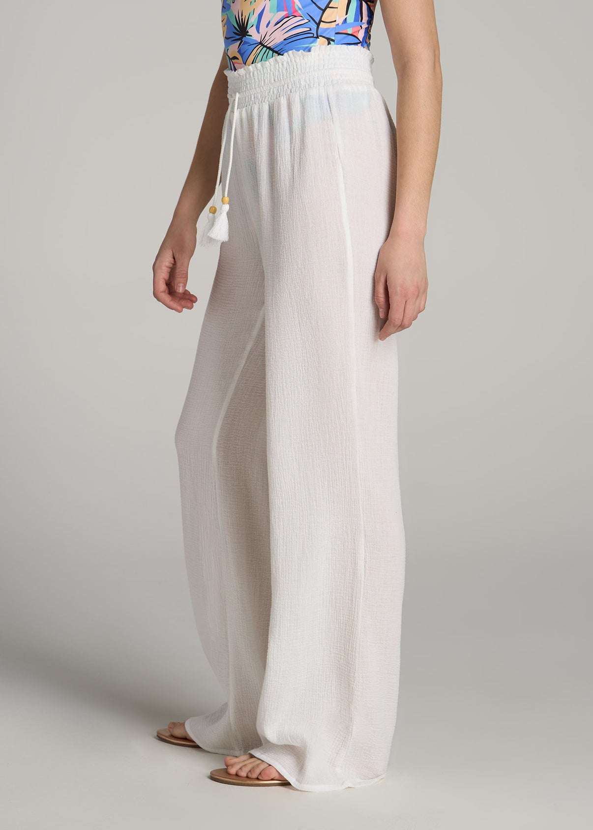 Gauze Cover Up Pants for Tall Women American Tall