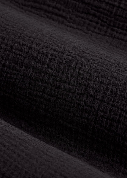 Gauze Cover Up Pants for Tall Women in Black