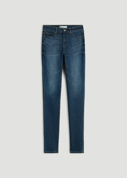 Georgia High-Rise Skinny Jeans for Tall Women in Classic Blue