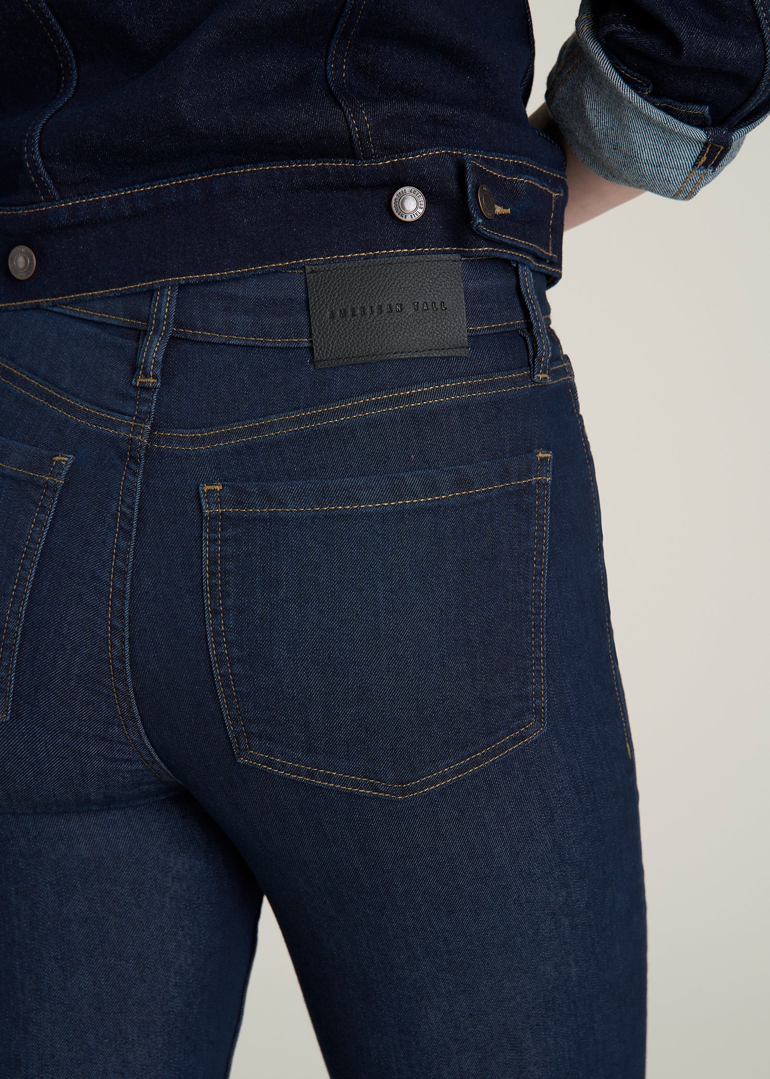 Georgia High-Rise Skinny Jeans for Tall Women in Deep Indigo Wash