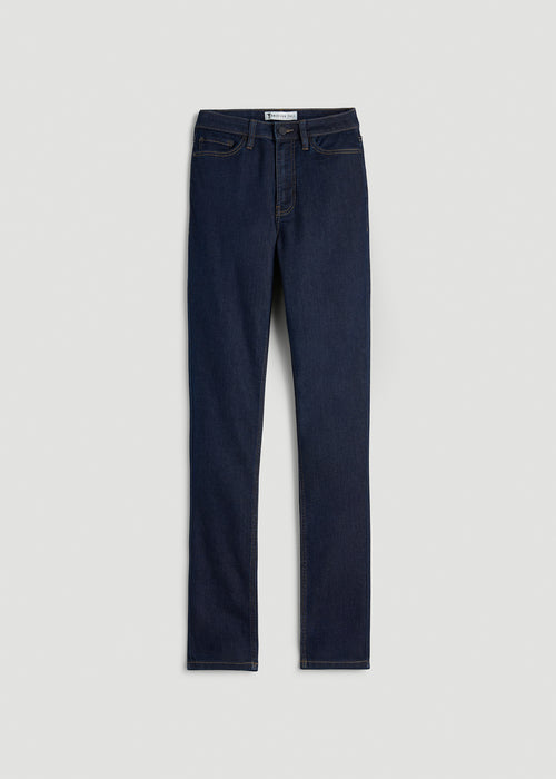 Georgia High-Rise Skinny Jeans for Tall Women in Deep Indigo Wash