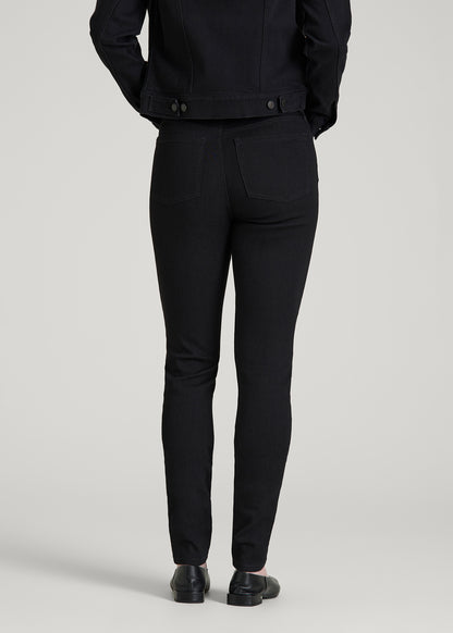 Georgia High-Rise Skinny Jeans for Tall Women in Optimum Black