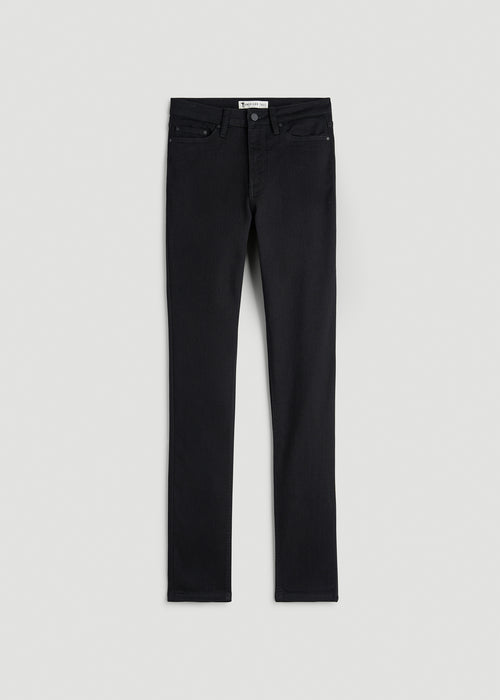 Georgia High-Rise Skinny Jeans for Tall Women in Optimum Black