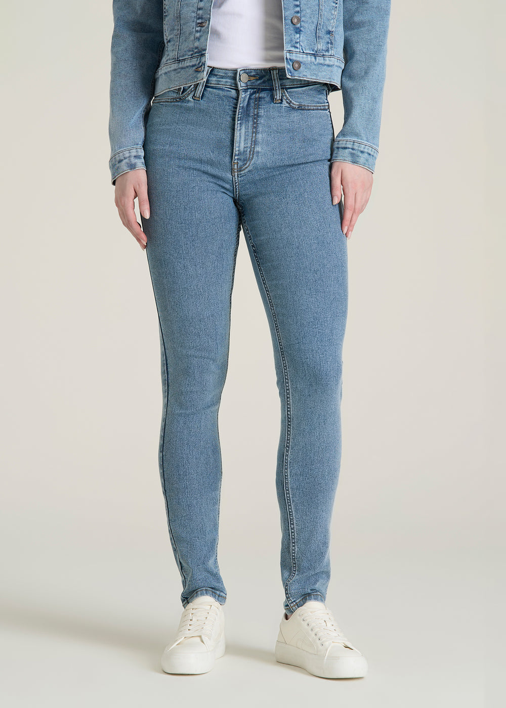 Georgia High-Rise Skinny Jeans for Tall Women in Perfect Blue ...