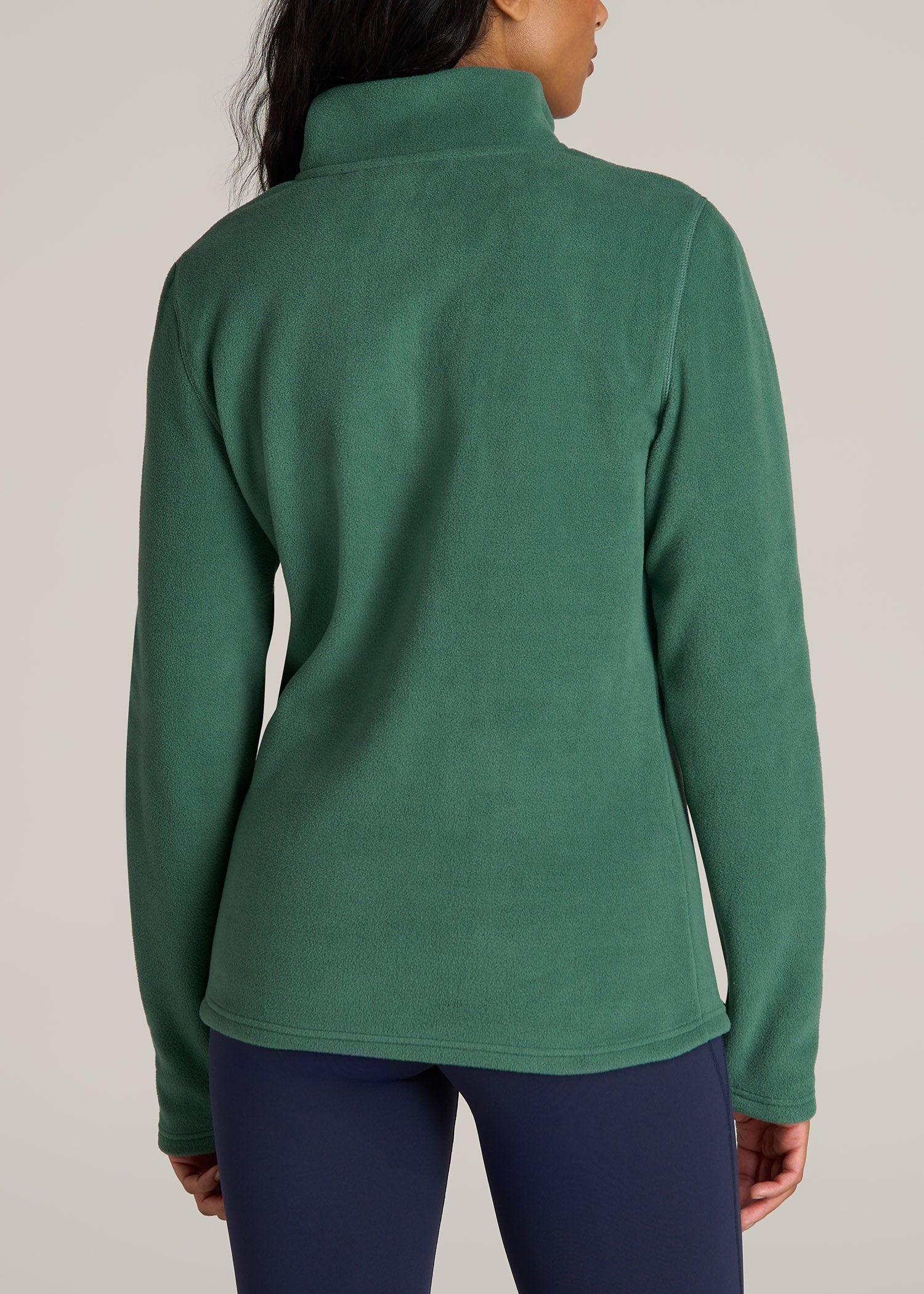 Half Zip Polar Fleece Pullover Sweater for Tall Women