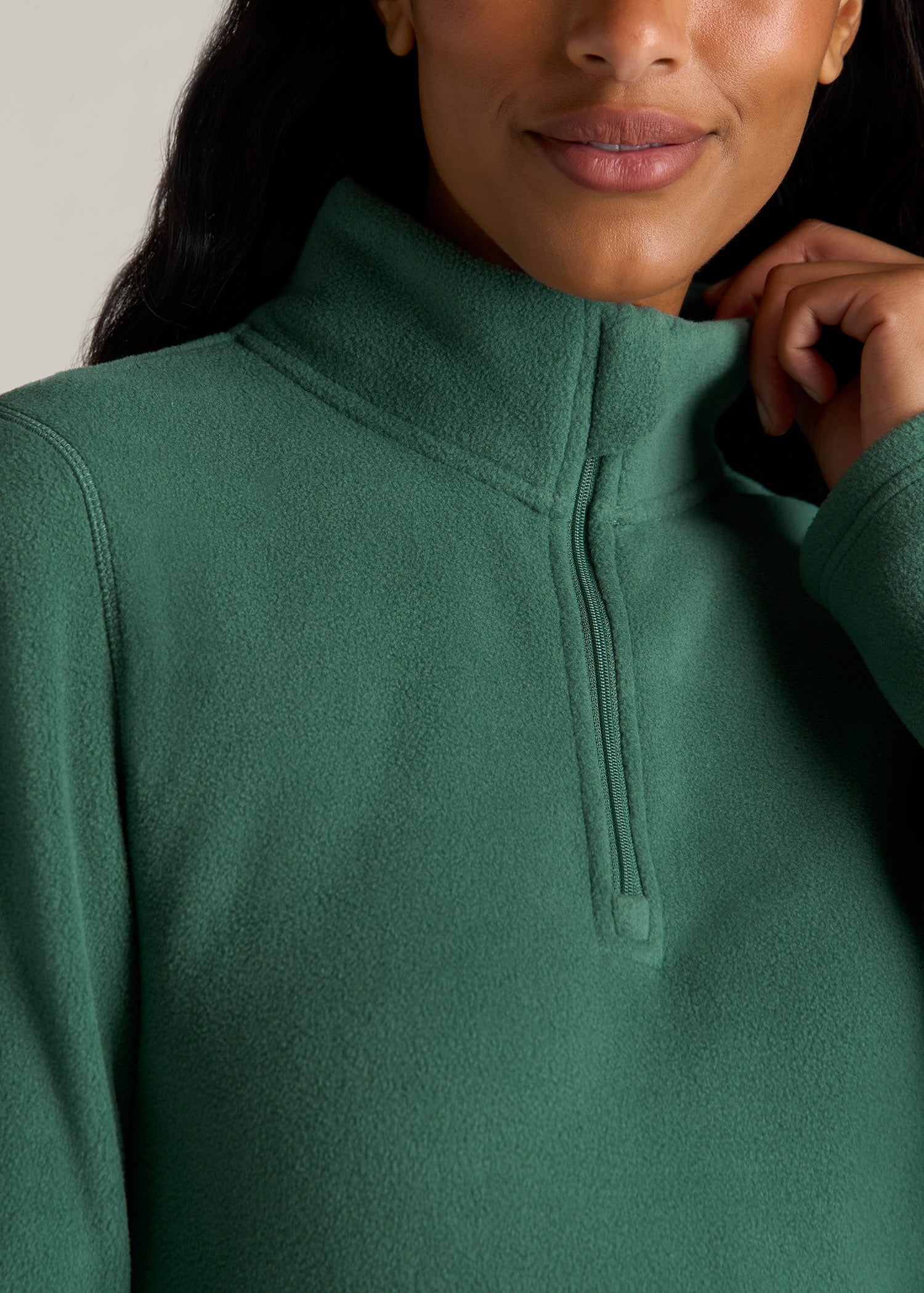 Women's R65™ Recycled Sweater Fleece Quarter-Zip Feather Size Xl