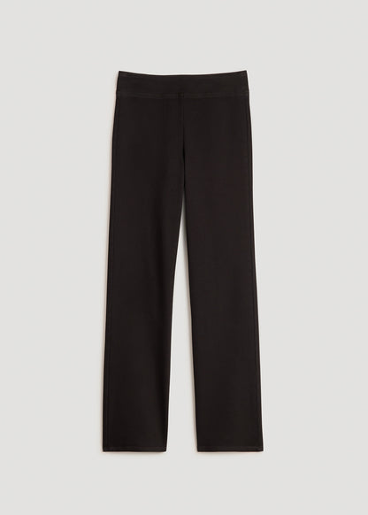 Harper Pull-on Straight Leg Jeans for Tall Women in Washed Black