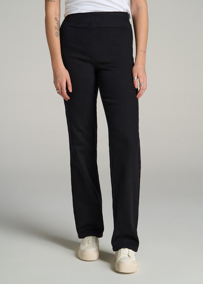 Harper Pull-on Straight Leg Jeans for Tall Women in Washed Black