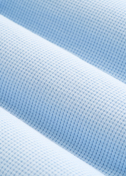 Waffle Tank Top for Tall Women in Ice Blue