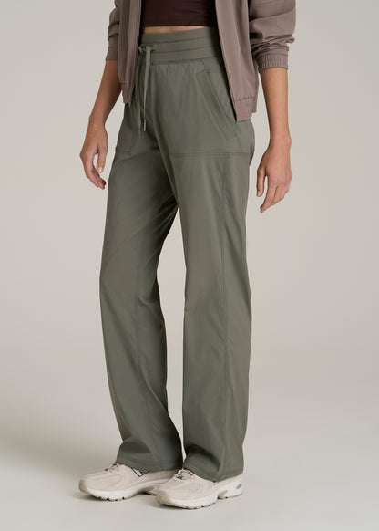 High-Rise After Practice Pant for Tall Women in Camper Green