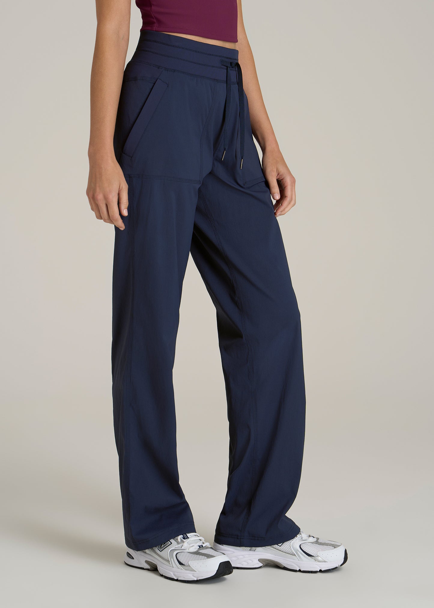 High-Rise After Practice Pant for Tall Women in Navy