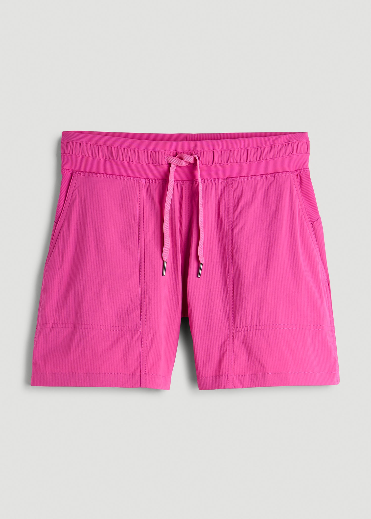 High Rise After Practice Short for Tall Women in Magenta