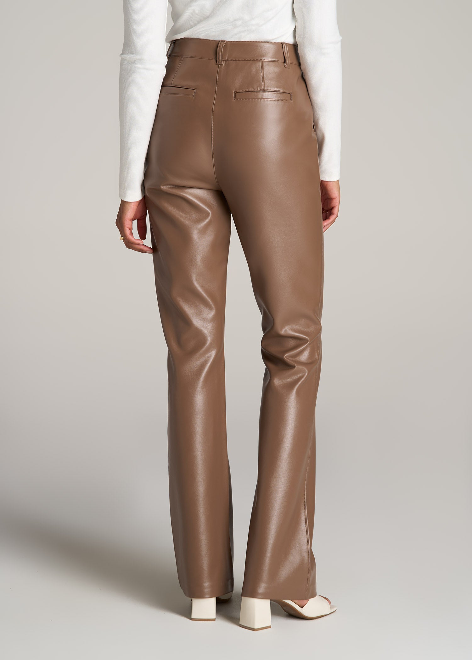 Ladies Leather Pants Brown - Tight Leather Pants Womens