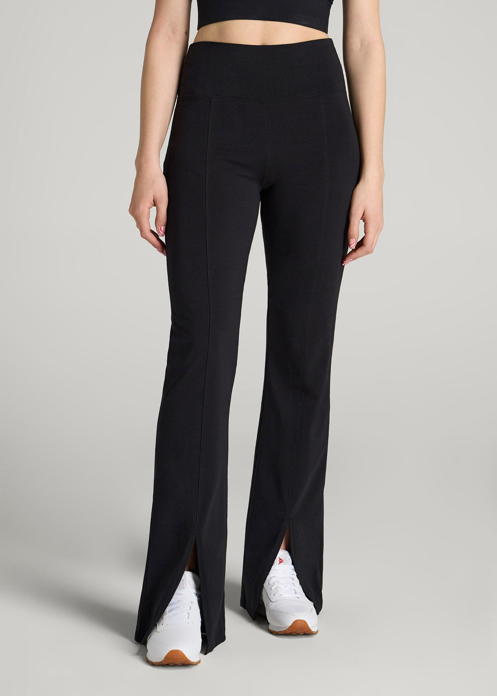 High Rise Split Flare Cotton Leggings for Tall Women | American Tall
