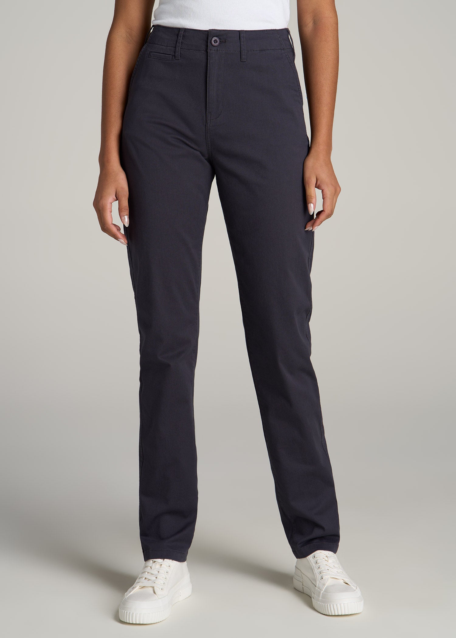 High Rise Tapered Chino Pants for Tall Women | American Tall