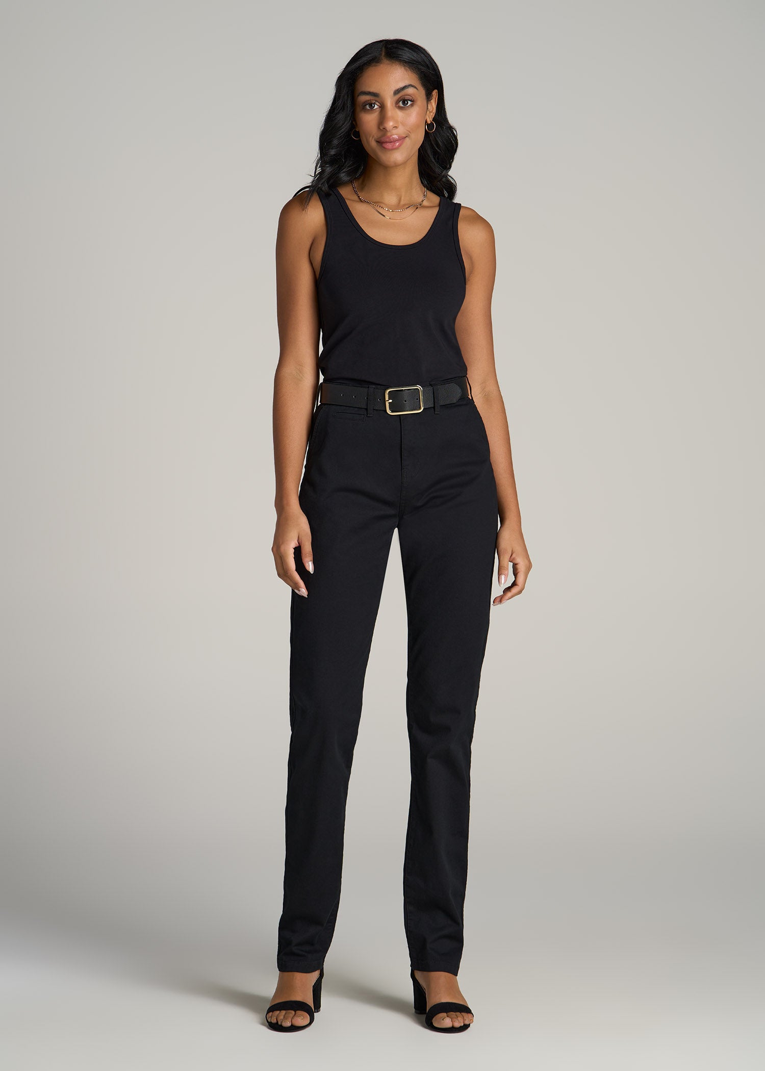 High Rise Tapered Chino Pants for Tall Women | American Tall