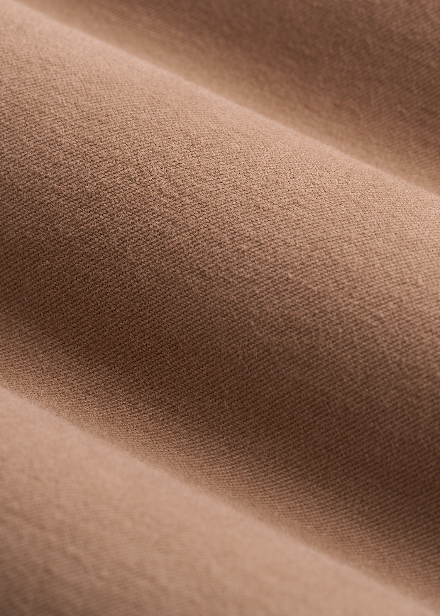 High Rise Wide-Leg Flat Front Chino Pants for Tall Women in Fawn