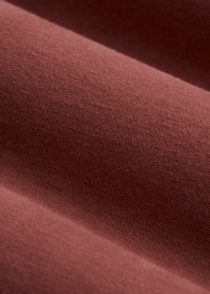 High Rise Wide-Leg Flat Front Chino Pants for Tall Women in Intense Rust