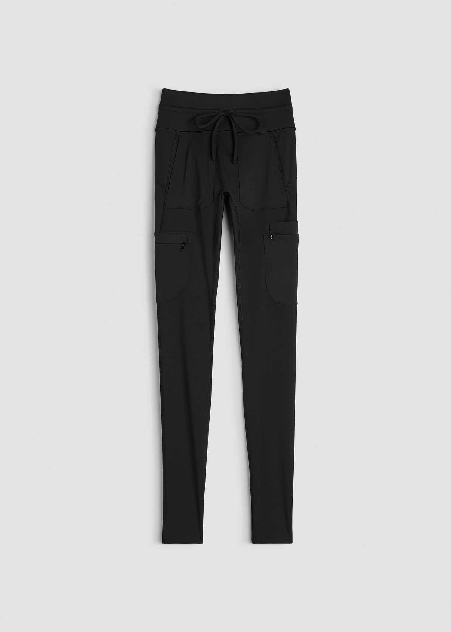 High Waisted Scrub Legging for Tall Women in Black