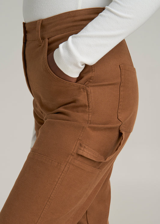 High-Waisted Carpenter Pocket Pants for Tall Women in Nutshell