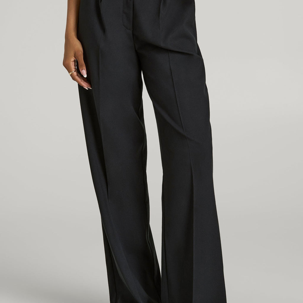 ladies dress pants tall Stretch Linen Blend for Women in Black 12 / Extra Tall / Black Stretch95% Polyester 5% SpandexImportedAvailable In Plus Sizes Tall Women's Dress Pants |