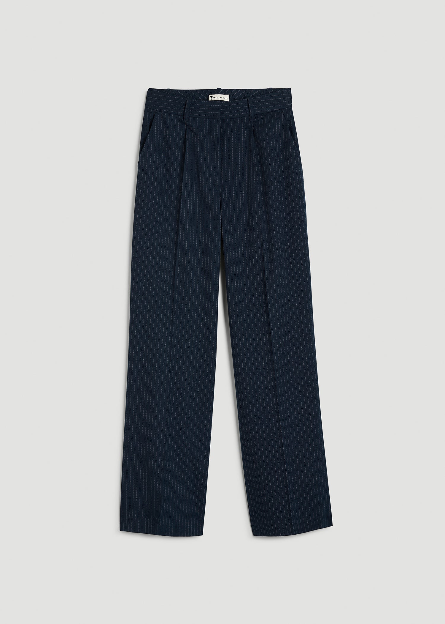 high waisted navy blue dress pants Pantaln de Vestir Tiro Alto Victoria - Azul Marino