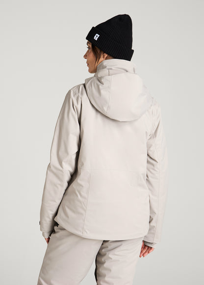 Insulated Ski Jacket for Tall Women in Evergrey