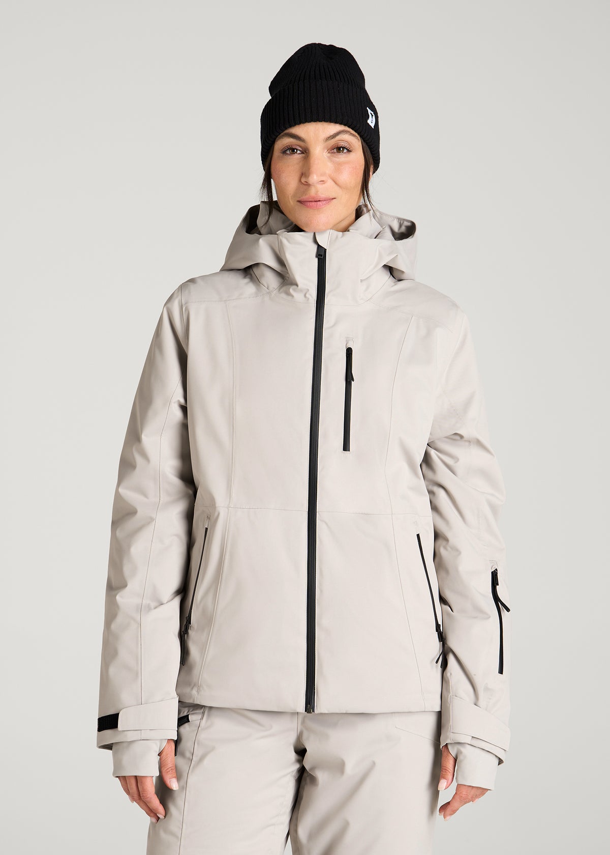 Insulated Ski Jacket for Tall Women in Evergrey