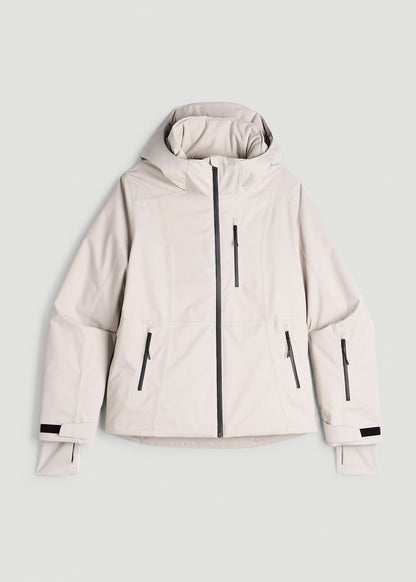Insulated Ski Jacket for Tall Women in Evergrey