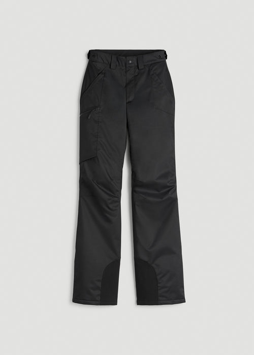 Insulated Ski Pants for Tall Women in Black
