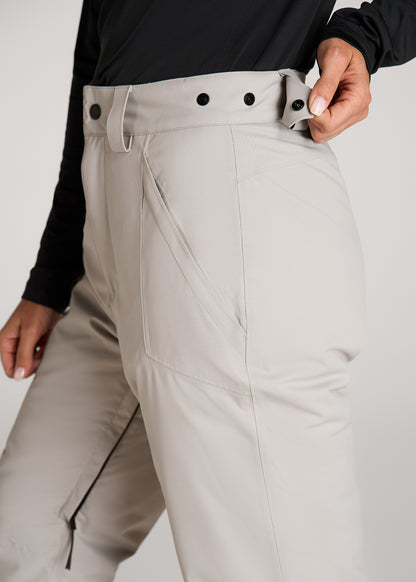 Insulated Ski Pants for Tall Women in Evergrey