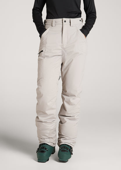 Insulated Ski Pants for Tall Women in Evergrey