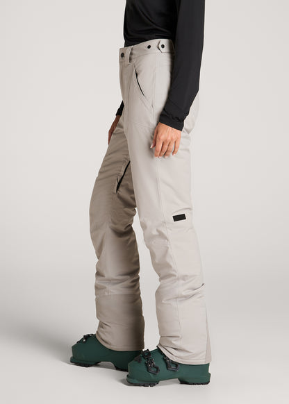 Insulated Ski Pants for Tall Women in Evergrey