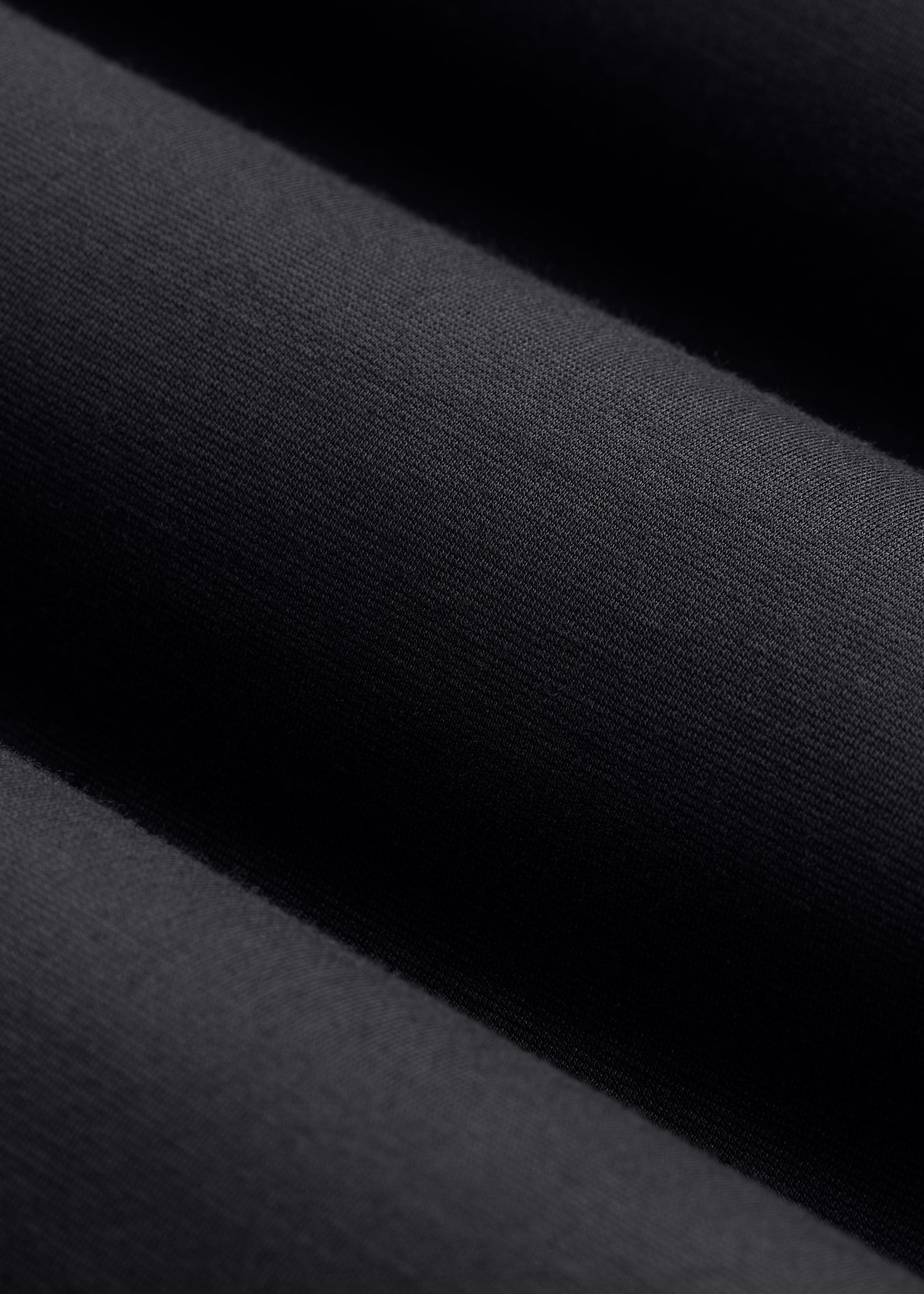 Slub Knit Button-Up Shirt for Tall Women in Black