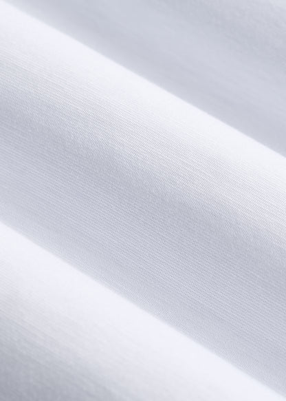 Slub Knit Button-Up Shirt for Tall Women in Bright White