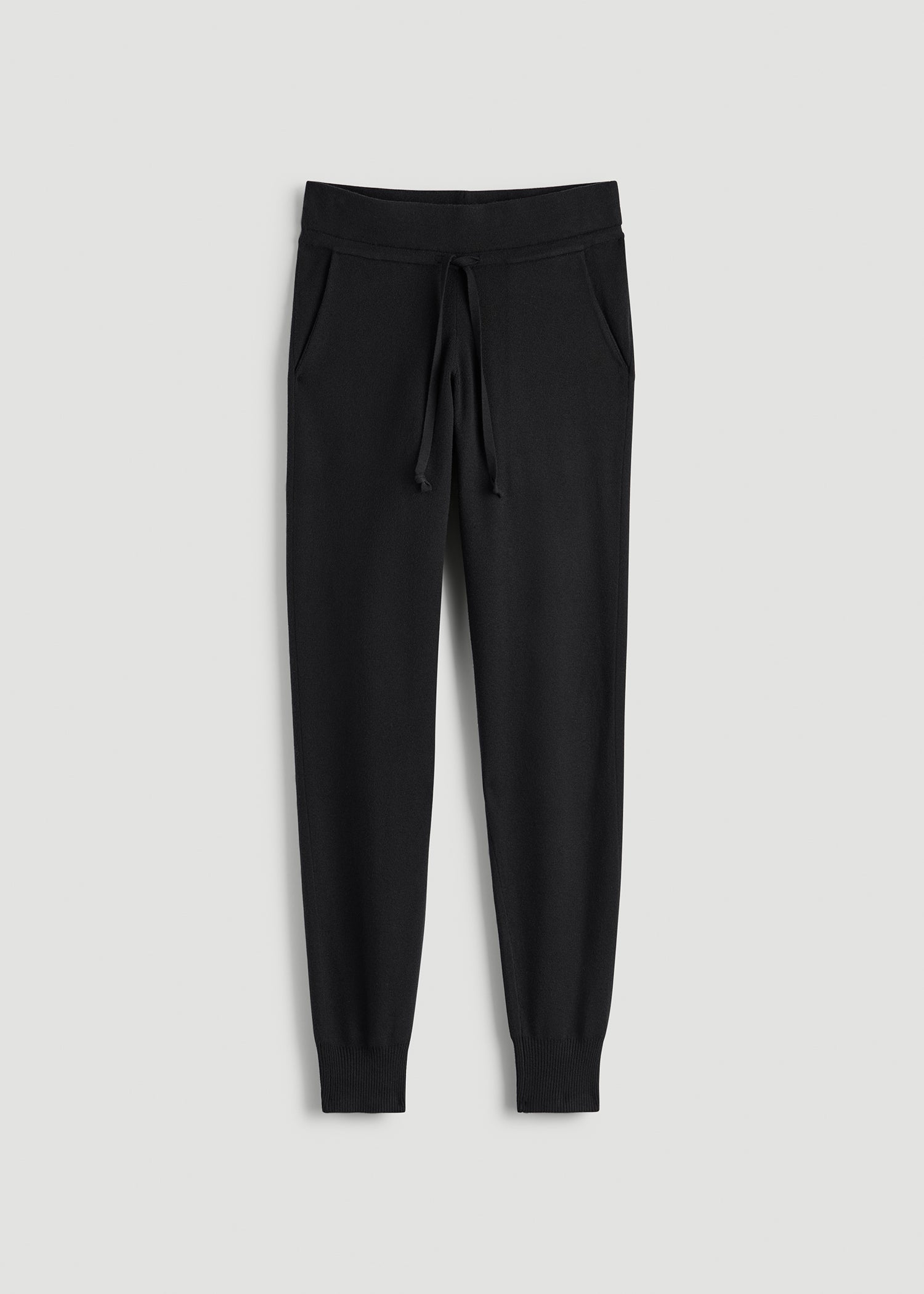 Knit Lounge Joggers for Tall Women in Black