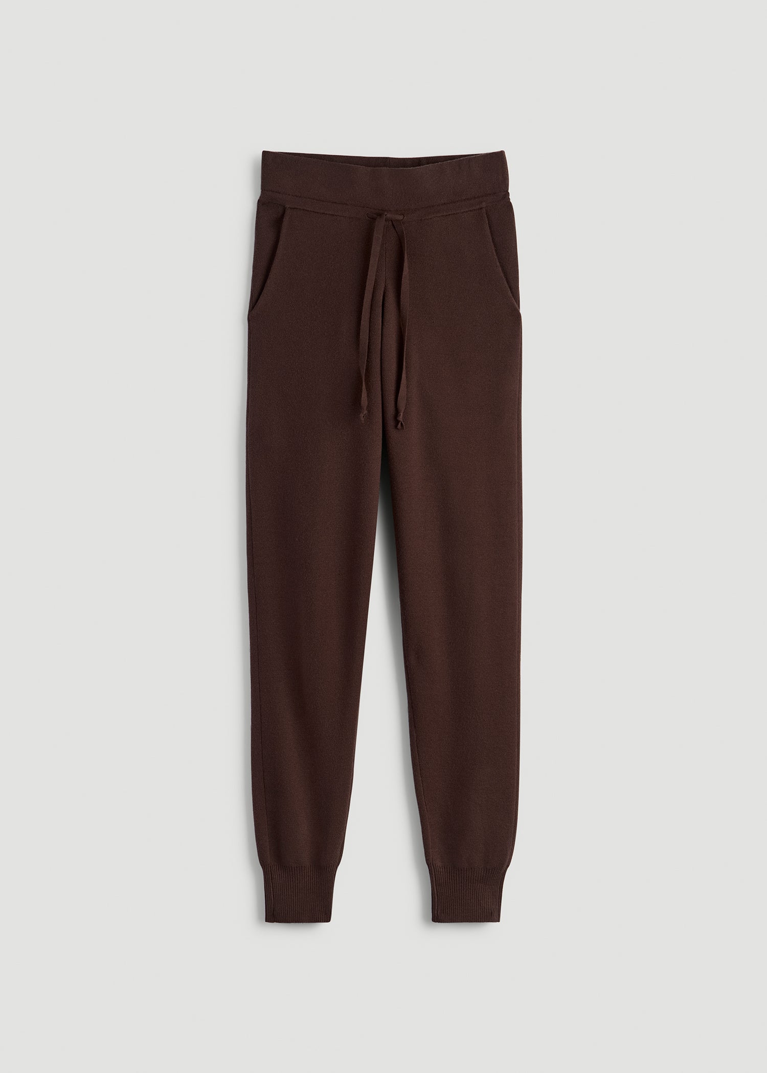 Knit Lounge Joggers for Tall Women in Chocolate