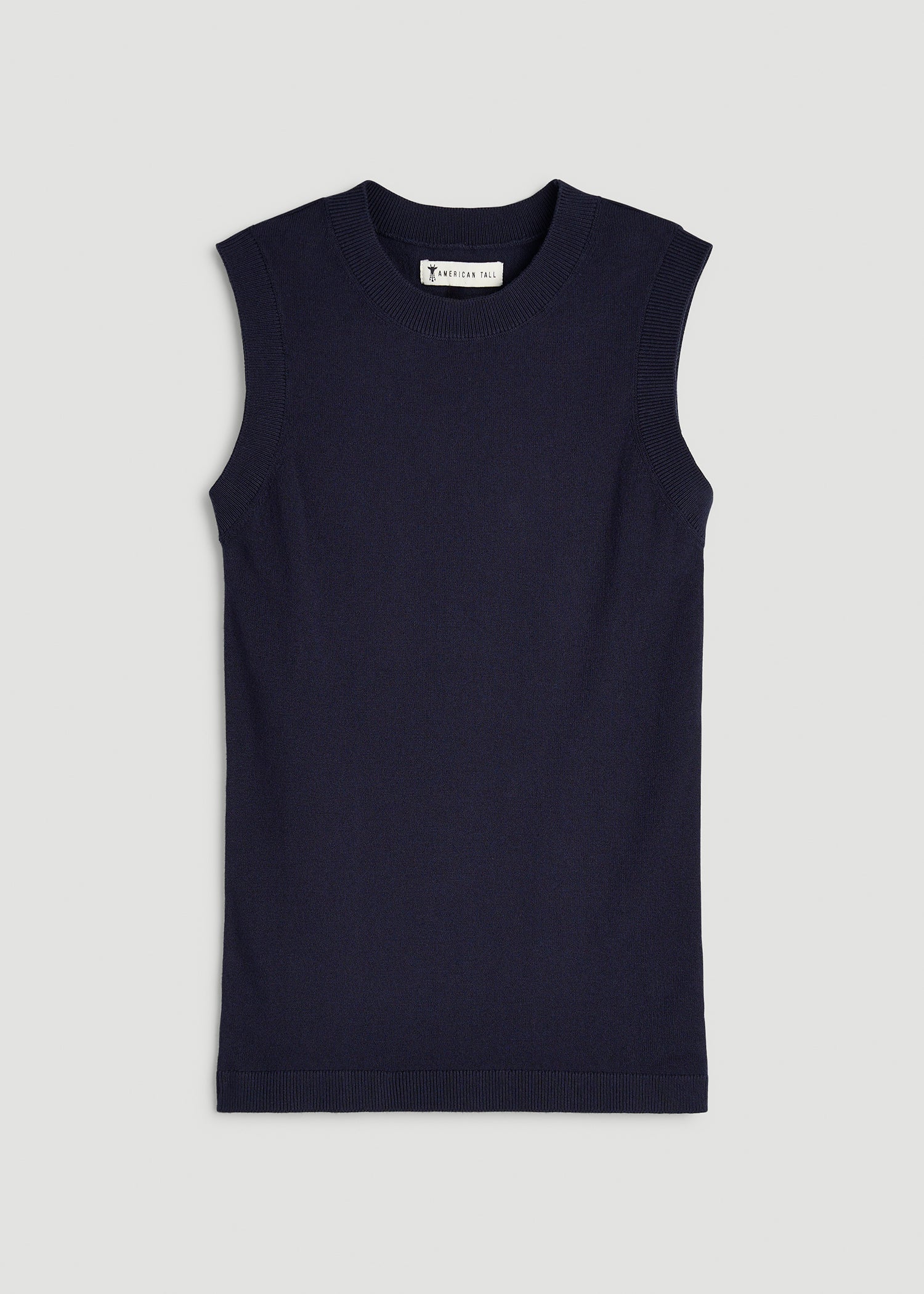 Knit Lounge Tank for Tall Women in Royal Navy