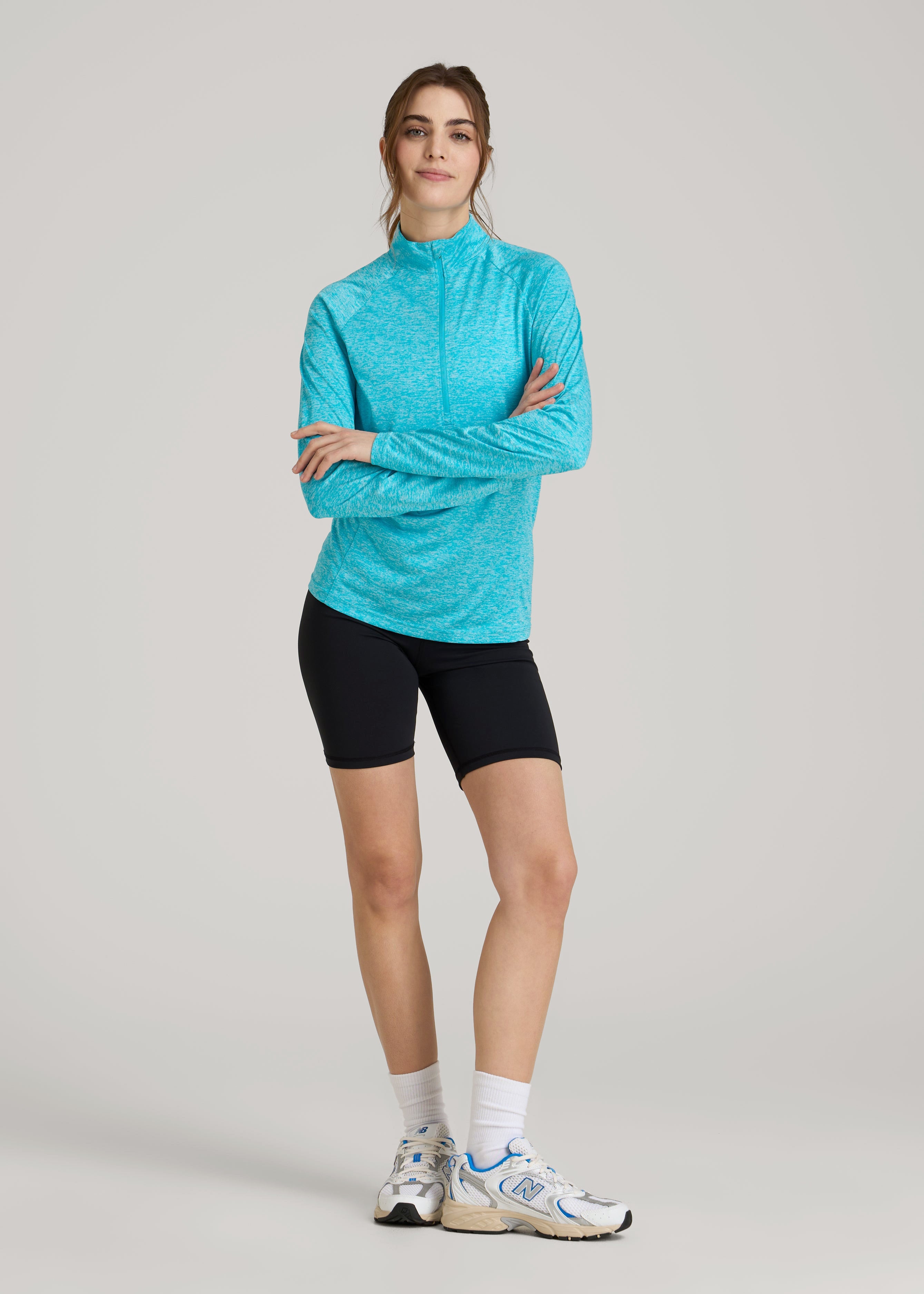 Majestic Athletics プルオーバー XL Long Sleeve Active Half Zip Pullover Tall Women's Jacket