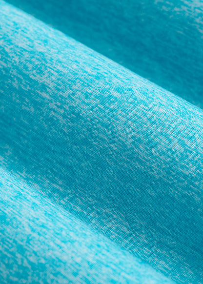 Long Sleeve Active Half-Zip Pullover Jacket for Tall Women in Scuba Blue Mix