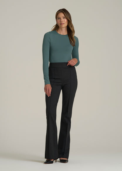 Long Sleeve Bodysuit for Tall Women in Balsam Green