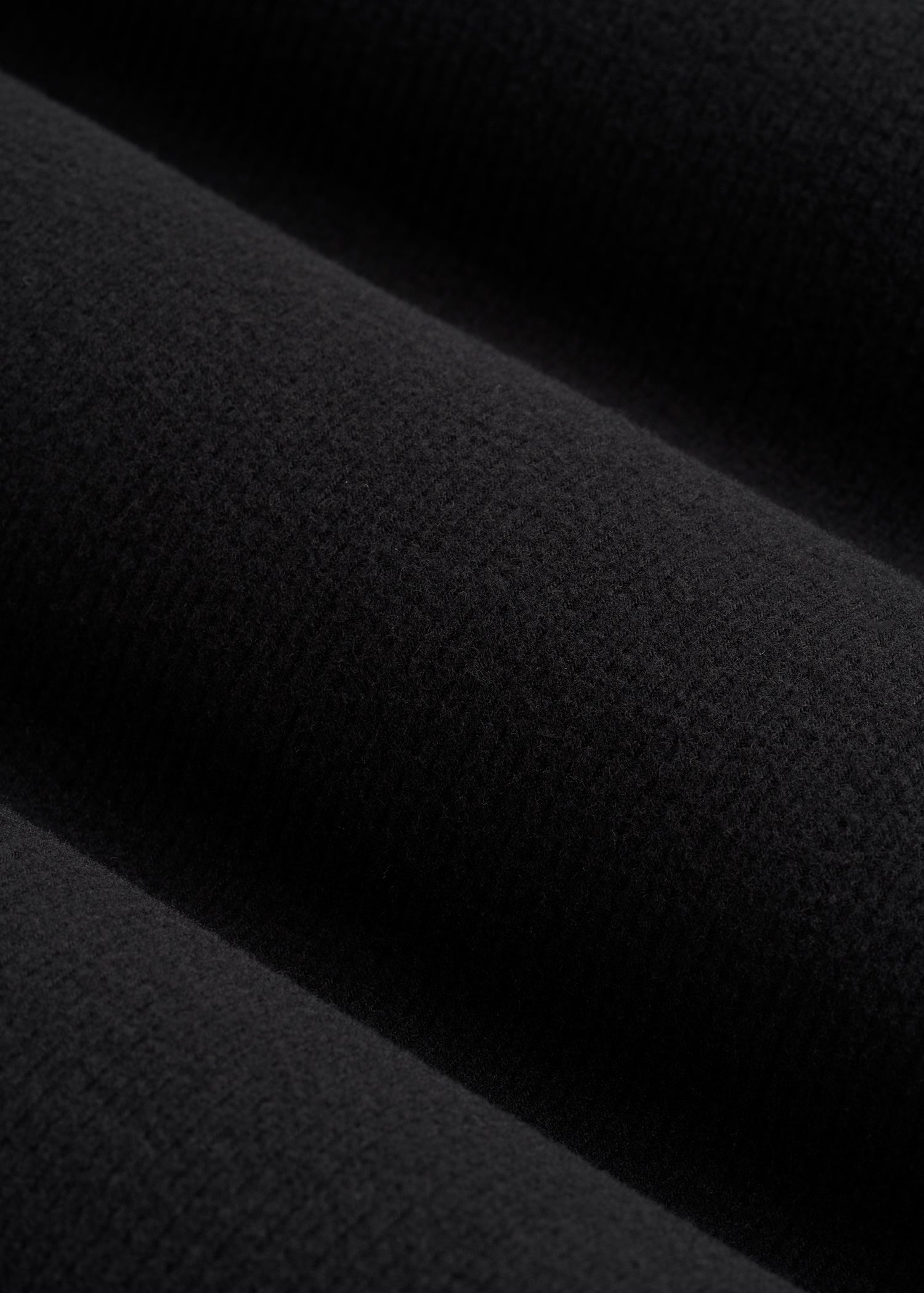 Long Sleeve Ribbed Crewneck Henley Shirt for Tall Women in Black