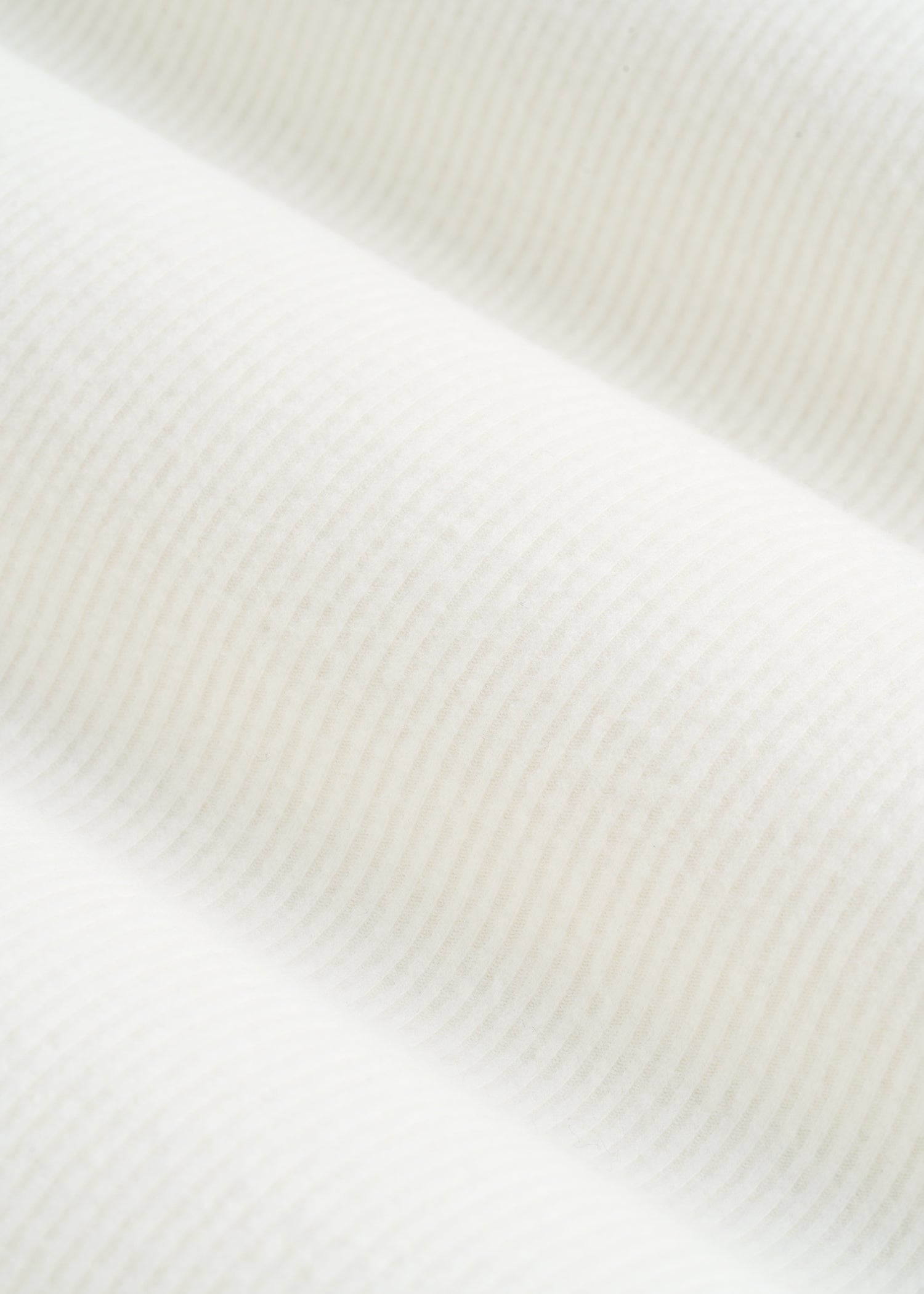 Long Sleeve Ribbed Crewneck Henley Shirt for Tall Women in Cream