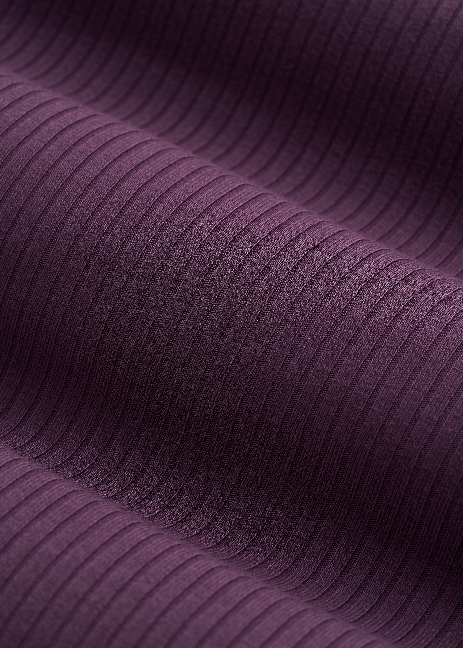 Lightweight Ribbed Flare Pants for Tall Women in Aubergine
