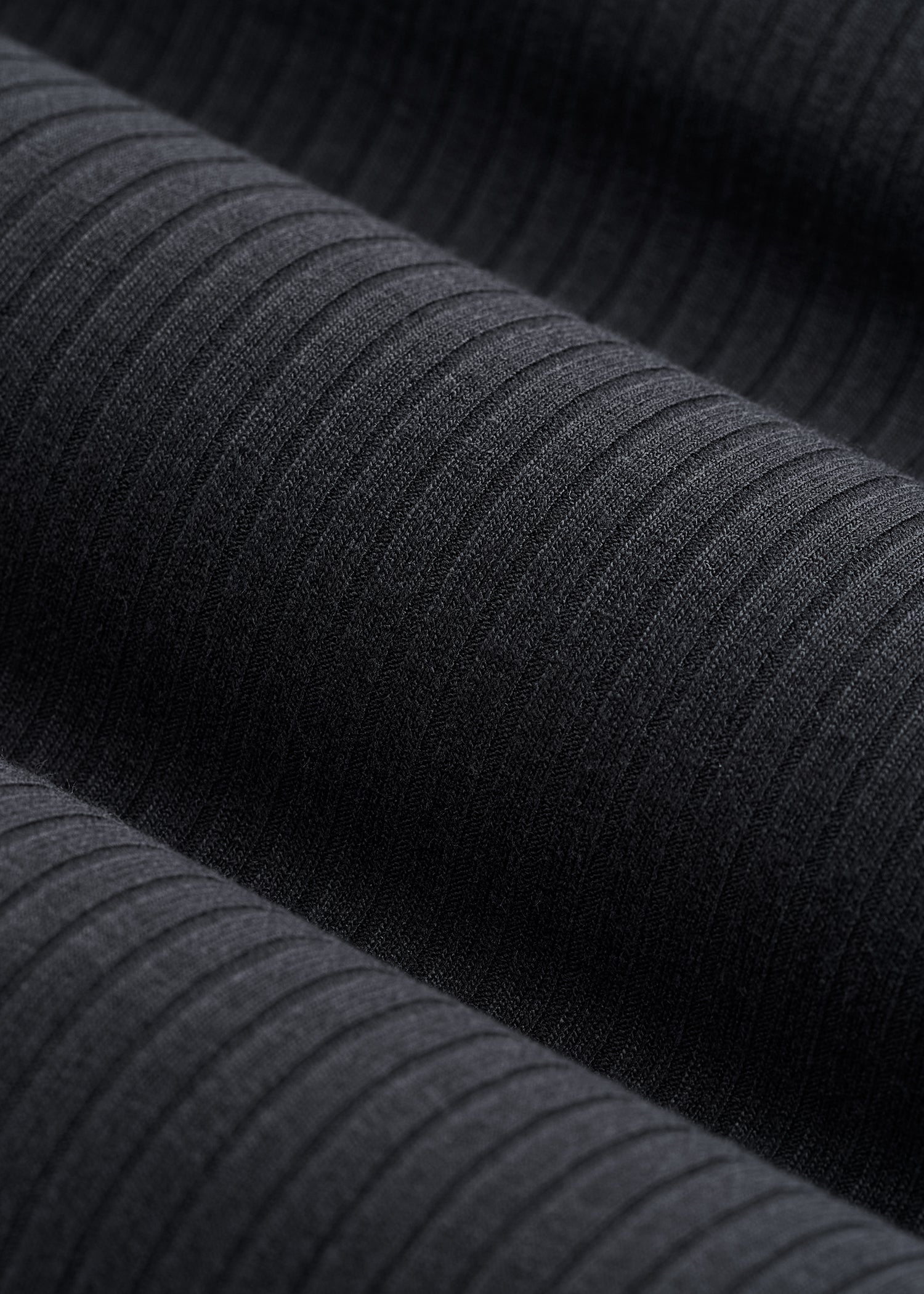 Ribbed Flare Pants for Tall Women in Black