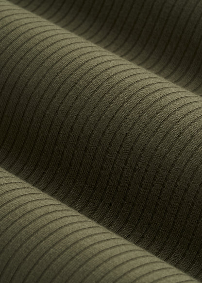 Ribbed Flare Pants for Tall Women in Forest Night