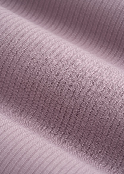 Ribbed Flare Pants for Tall Women in Smoked Mauve