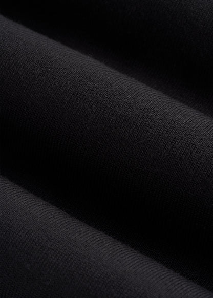 Linen Blend Knit Cardigan for Tall Women in Black